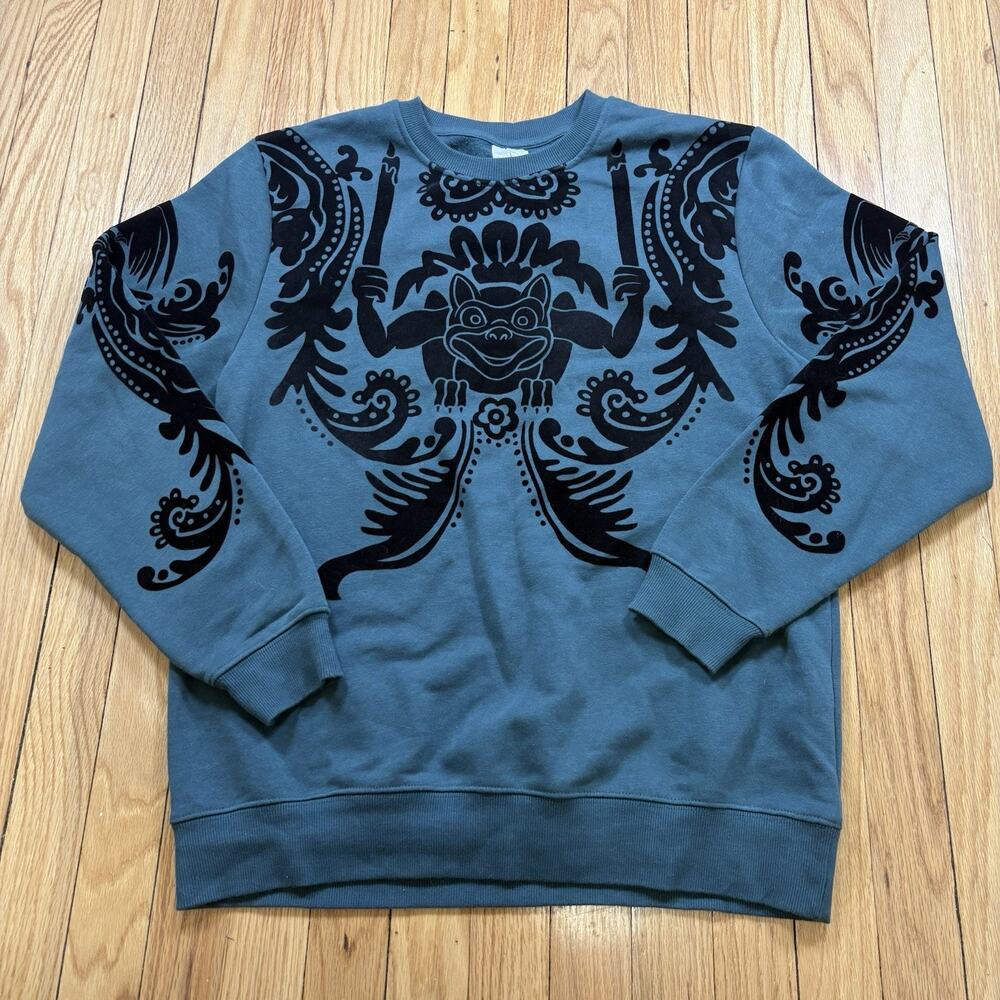 Disney Parks 2024 The Haunted Mansion Gargoyle Sweatshirt Pullover Size Medium